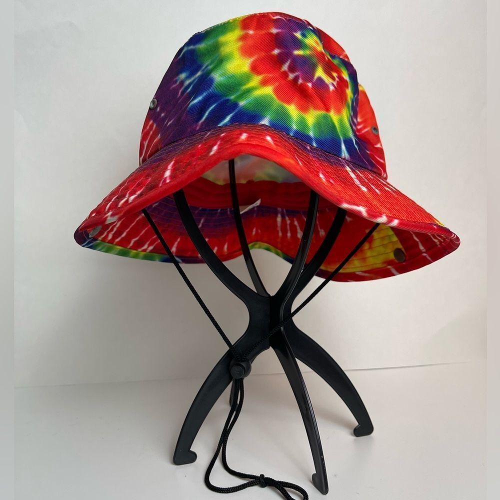 Tie Dye Bucket Hat with Chin Strap